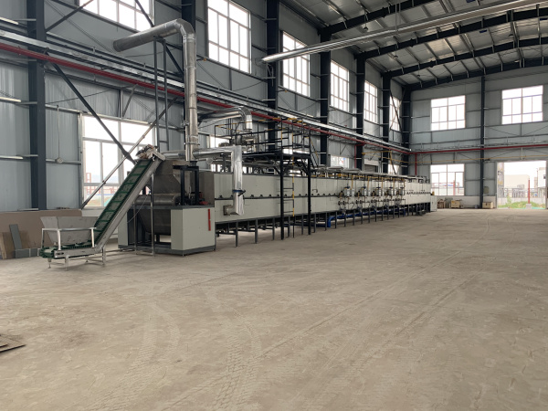 北京產(chǎn)品用途：工業(yè)粉體焙燒，規(guī)格：25-1.5米燃?xì)饩W(wǎng)帶窯